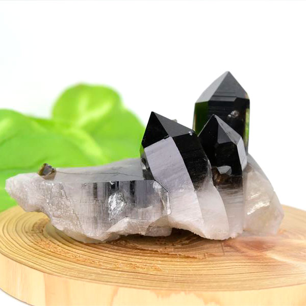 アーカンソー産水晶・ゴールデンヒーラー・黒水晶｜クラスター｜鉱物