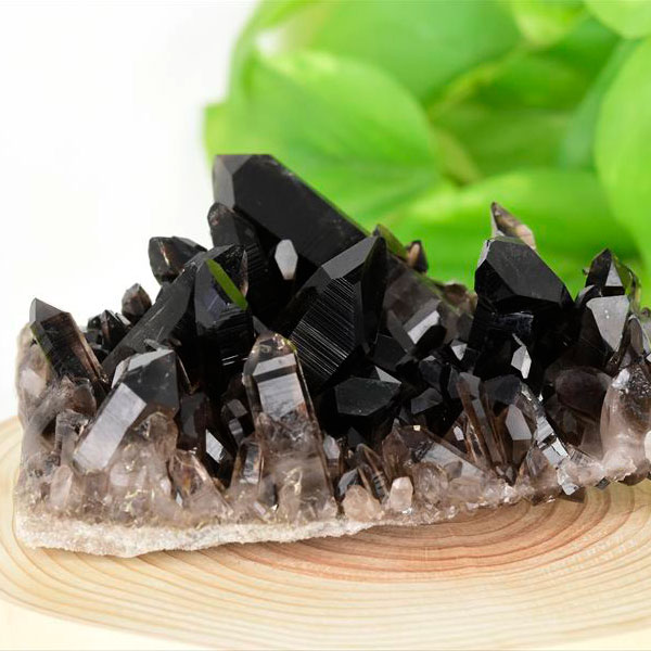 アーカンソー産　黒水晶　クラスター　スモーキークォーツ　煙水晶　アーカンソー水晶　結晶　原石　パワーストーン