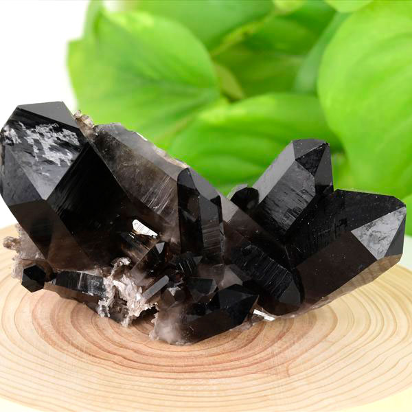 アーカンソー産　黒水晶　クラスター　スモーキークォーツ　煙水晶　アーカンソー水晶　結晶　原石　パワーストーン