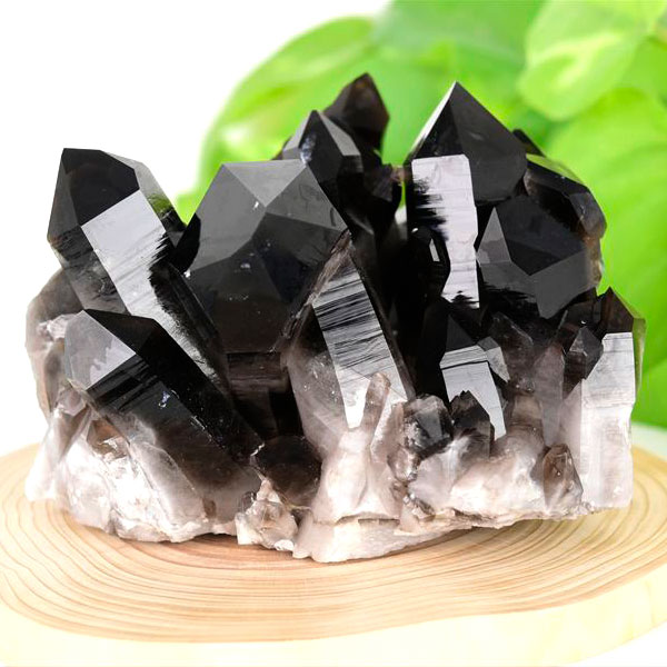 アーカンソー産　黒水晶　クラスター　スモーキークォーツ　煙水晶　アーカンソー水晶　結晶　原石　パワーストーン