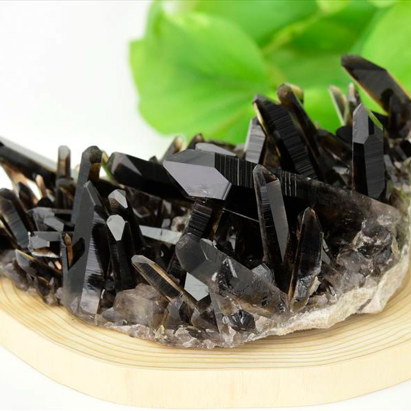 アーカンソー産　黒水晶　クラスター　スモーキークォーツ　煙水晶　アーカンソー水晶　結晶　原石　パワーストーン