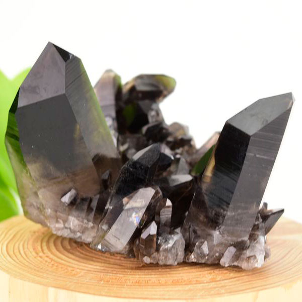 アーカンソー産　黒水晶　クラスター　スモーキークォーツ　煙水晶　アーカンソー州産水晶　結晶　原石　パワーストーン