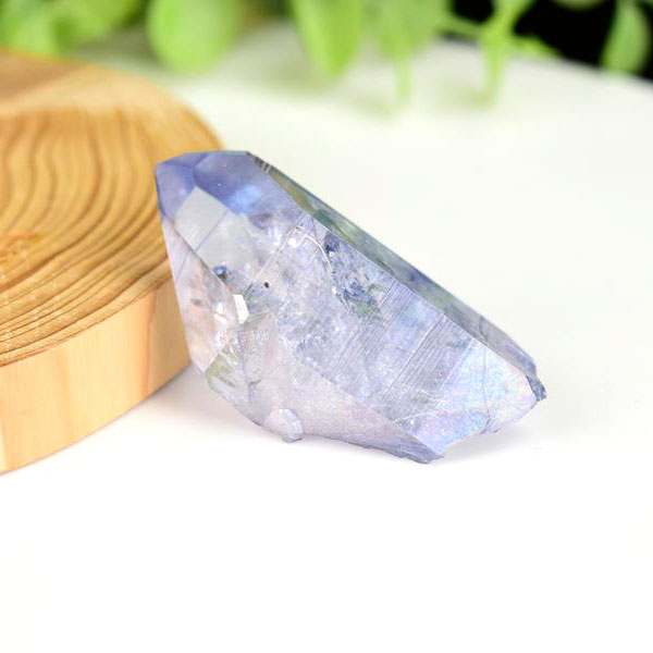 アクアオーラ スカイブルーオーラ アーカンソー 水晶 タンザンオーラ オーラクォーツ 蒸着水晶 ポイント 単結晶 原石