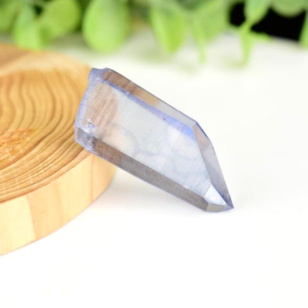アクアオーラ スカイブルーオーラ アーカンソー 水晶 タンザンオーラ オーラクォーツ 蒸着水晶 ポイント 単結晶 原石