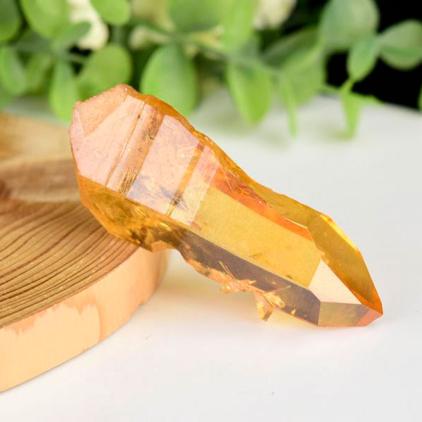 タンジェリンオーラ　サンライズオーラ　アーカンソー　水晶　オーラクォーツ　蒸着水晶　ポイント　原石