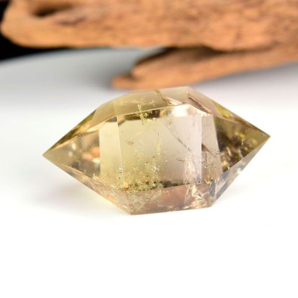 レインボーシトリン 虹入り シトリン 黄水晶 ダブルポイント DT ダブルターミネイテッド 両剣水晶 天然石 パワーストーン