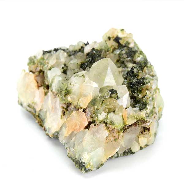 エピドートクォーツ トルコ ハッカリ 緑泥石 水晶 共生 Epidote with Quartz クラスター原石