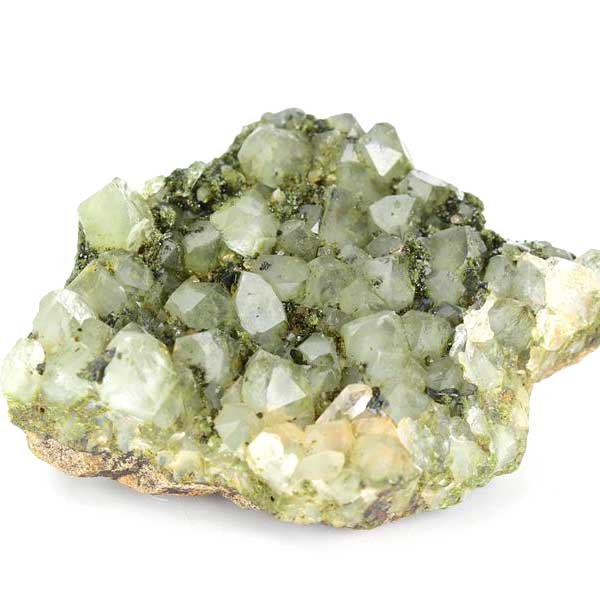 エピドートクォーツ トルコ ハッカリ 緑泥石 水晶 共生 Epidote with Quartz クラスター原石