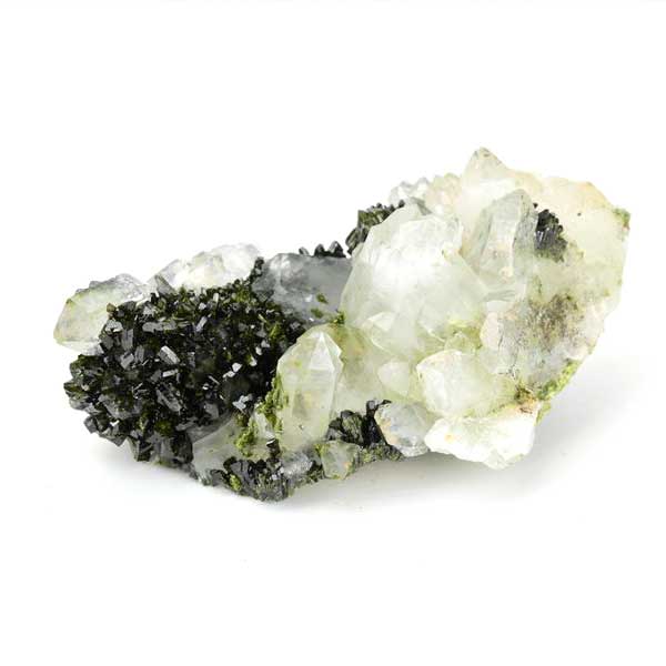 エピドートクォーツ トルコ ハッカリ 緑泥石 水晶 共生 Epidote with Quartz クラスター原石
