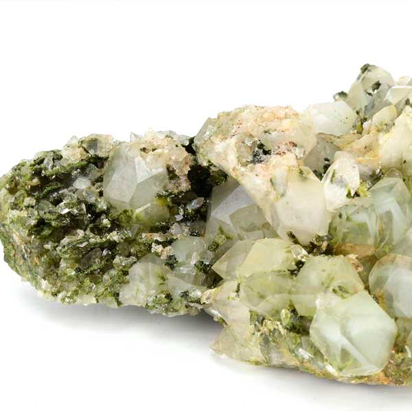 エピドートクォーツ トルコ ハッカリ 緑泥石 水晶 共生 Epidote with Quartz クラスター原石