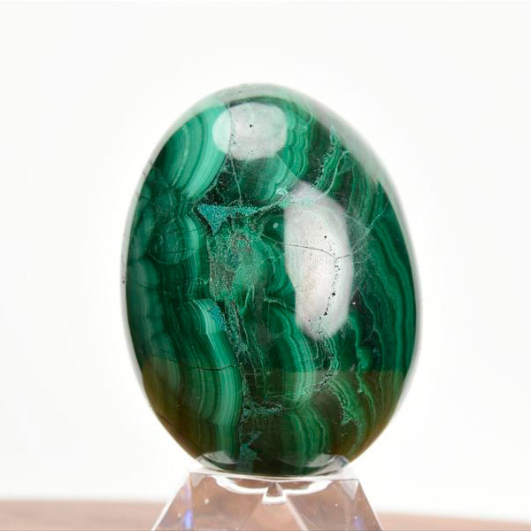 マラカイト　コンゴ産　孔雀石　卵型　エッグ　Malachite　置物　天然石　パワーストーン