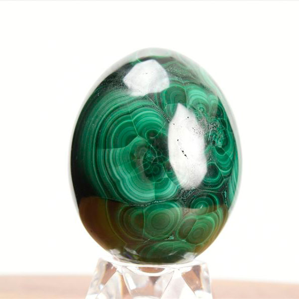 マラカイト　コンゴ産　孔雀石　卵型　エッグ　Malachite　置物　天然石　パワーストーン