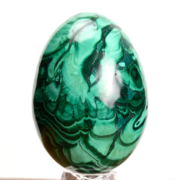 マラカイト　コンゴ産　孔雀石　卵型　エッグ　Malachite　置物　天然石　パワーストーン