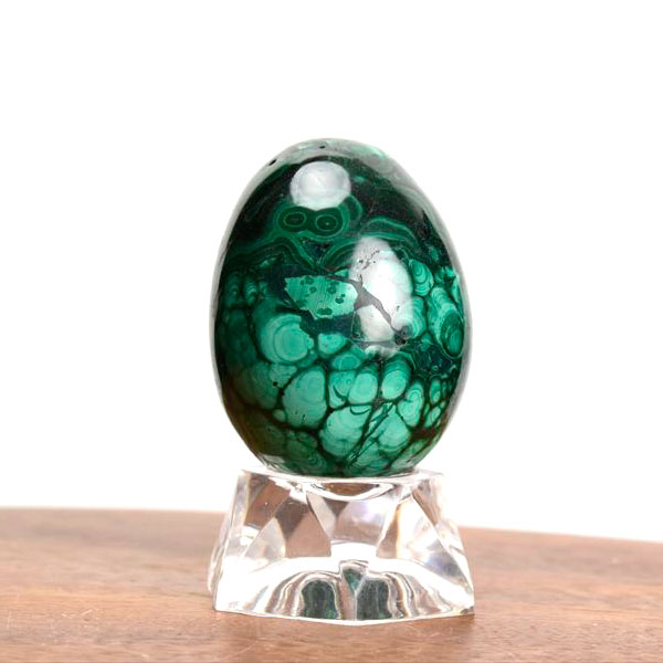 マラカイト　コンゴ産　孔雀石　卵型　エッグ　Malachite　置物　天然石　パワーストーン