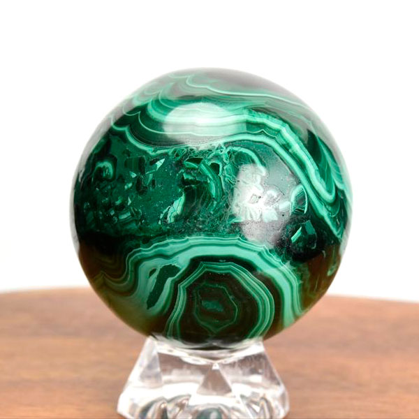 マラカイト　コンゴ産　孔雀石　Malachite　丸玉　球　置物　天然石　パワーストーン