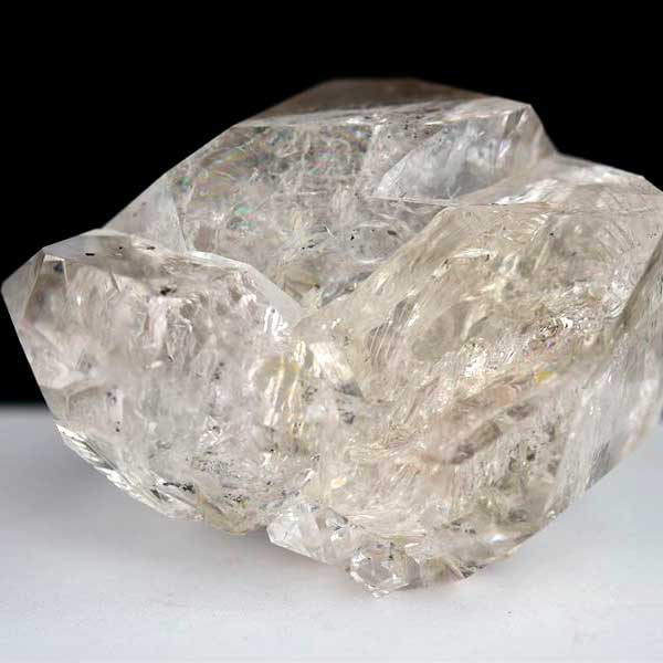 ハーキマーダイヤモンド　ハーキマーダイアモンド　ハーキマー水晶　天然水晶　原石　レインボー　虹入り　パワーストーン