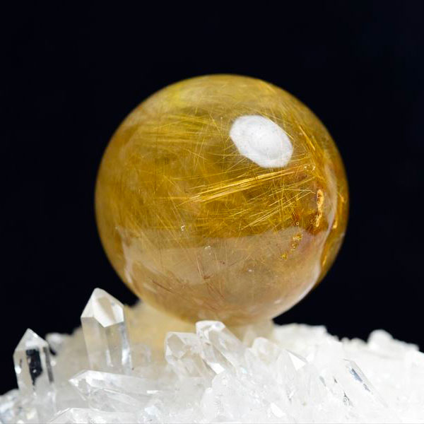 天然ゴールドルチルクオーツ ルース 5.3g （⭐︎天然銅色ゴールド  