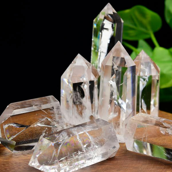 水晶 ポイント｜虹入り水晶｜レインボー水晶｜アップストーン