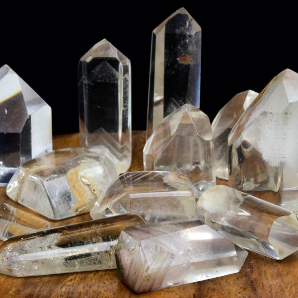 ファントム水晶　ファントムクォーツ　ポイント　六角柱　置物　ミニサイズ　詰め合わせ　天然石