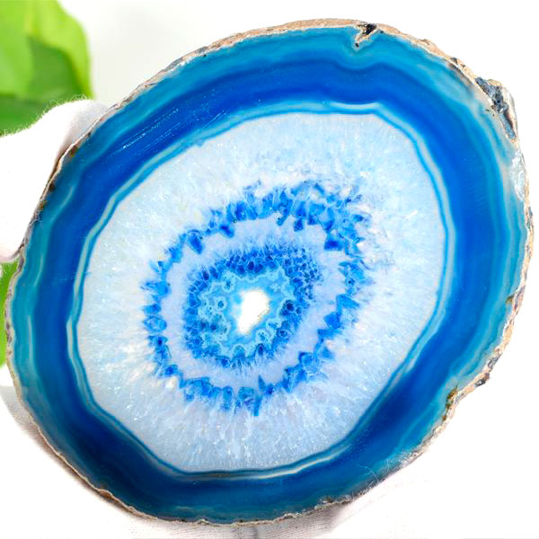 【天然石】ブルーメノー スライス置物　台座 天然石】ブルーメノー スライス置物 台座 天然石】ブルーメノー