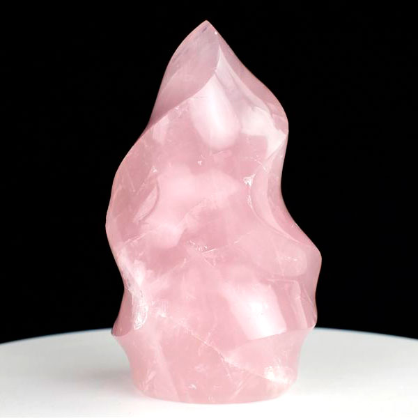 ローズクォーツ天使さま♡ 大きめ カービング 天然石置物 ◇超大粒20