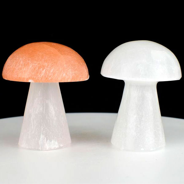 セレナイト　キノコ　透石膏　Selenite mashroom　浄化　置物　原石　パワーストーン