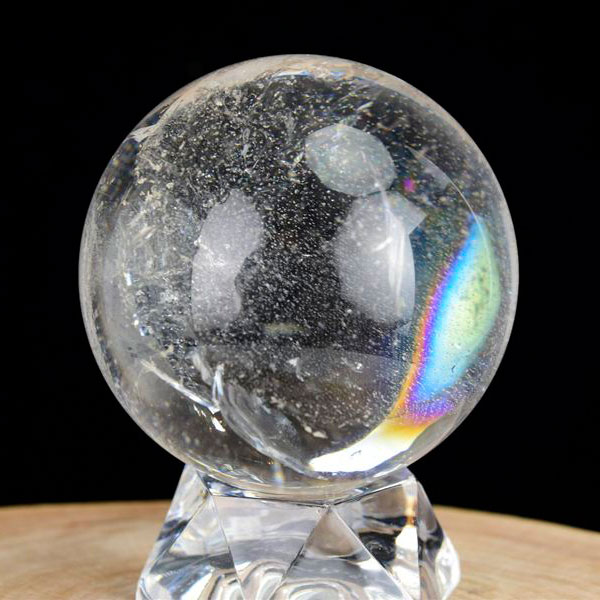 重さ 約1764g 丸玉 置物 球体 水晶丸玉 約370g No,933｜置物/彫り物