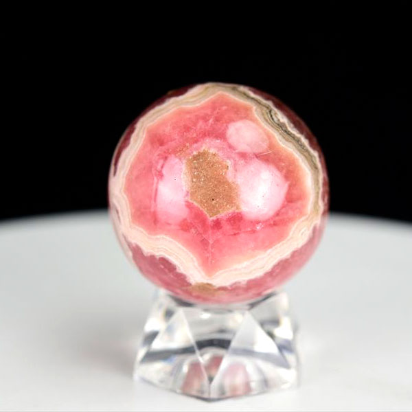 アルゼンチン産　インカローズ　丸玉　置物　ロードクロサイト　ピンク　恋愛運　愛情運　パワーストーン