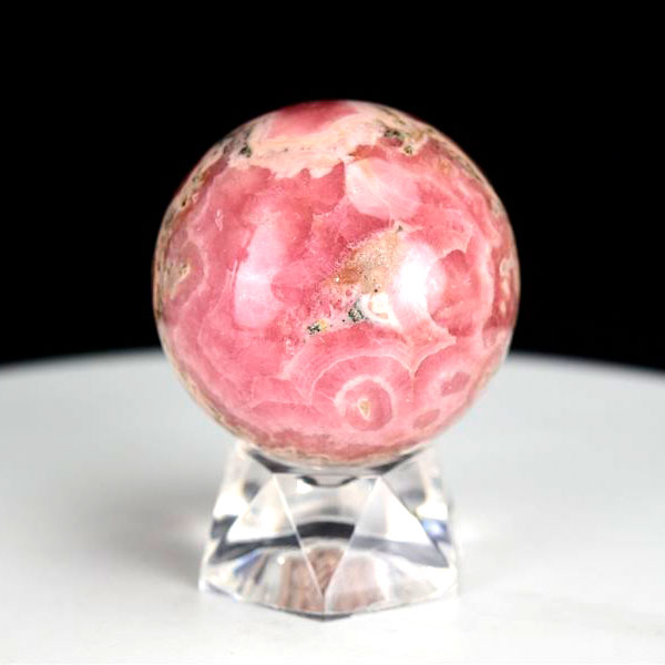 アルゼンチン産　インカローズ　丸玉　置物　ロードクロサイト　ピンク　恋愛運　愛情運　パワーストーン