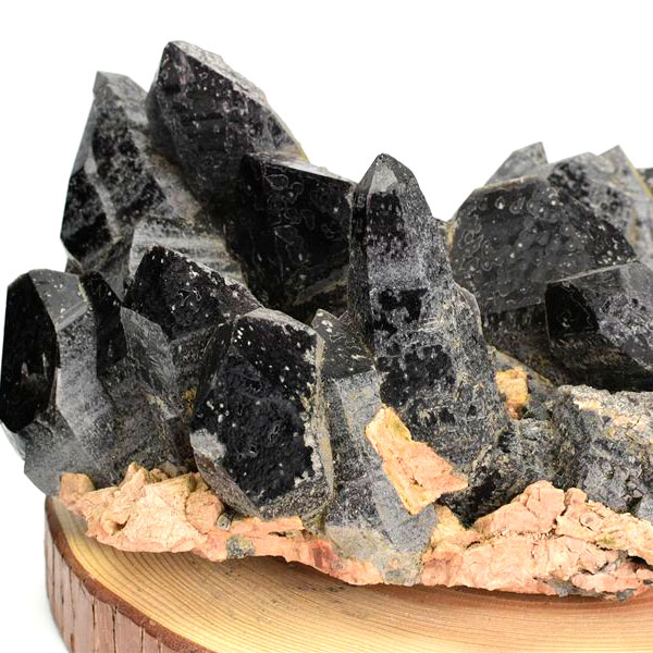 黒水晶　モリオン　原石　結晶　山東省　五蓮　浄化　魔除け　厄除け　お守り　天然石　パワーストーン