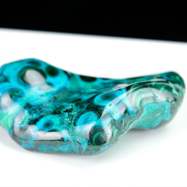 クリソコラ マラカイト 珪孔雀石 コンゴ タンブル 磨き 置物 Chrysocolla Malachite