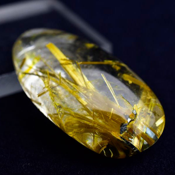 ゴールドルチル　金針水晶　ルチルクォーツ　タイチンルチル　ルース　タンブル　天然石　パワーストーン