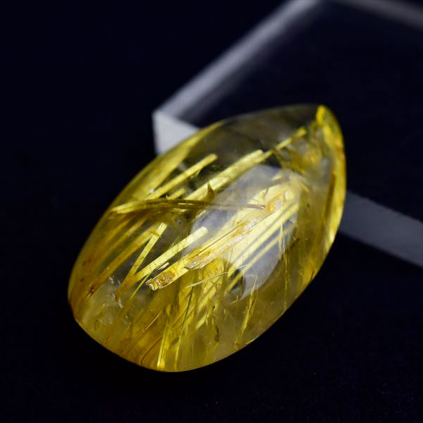 ゴールドルチル　金針水晶　ルチルクォーツ　タイチンルチル　ルース　タンブル　天然石　パワーストーン