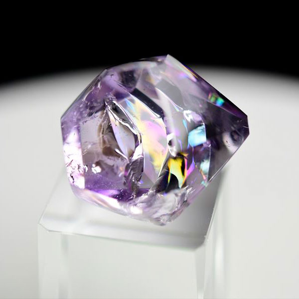 ラベンダーアメジスト　タンブル　レインボー　虹入り　レインボーアメジスト　紫水晶　パワーストーン
