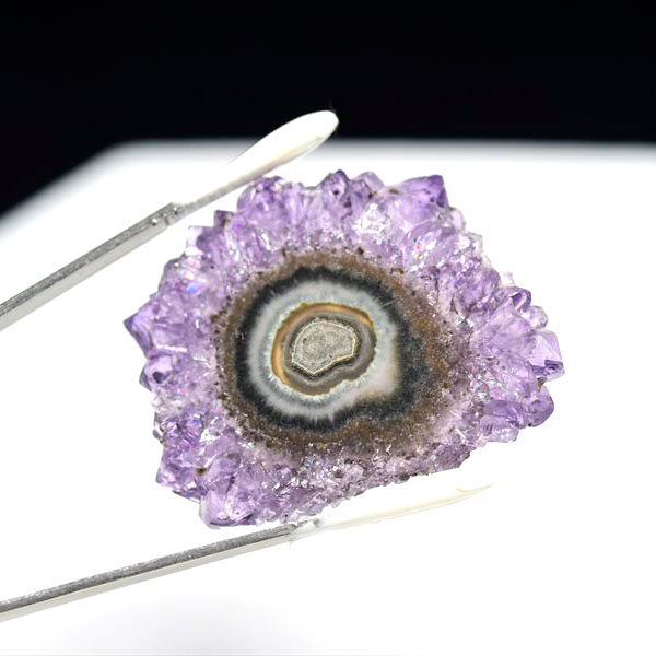 ウルグアイ産　アメジスト　フラワーアメジスト　スタラクタイト　スライス　紫水晶　浄化　パワーストーン