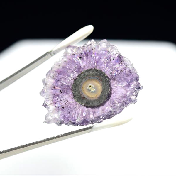 ウルグアイ産　アメジスト　フラワーアメジスト　スタラクタイト　スライス　紫水晶　浄化　パワーストーン