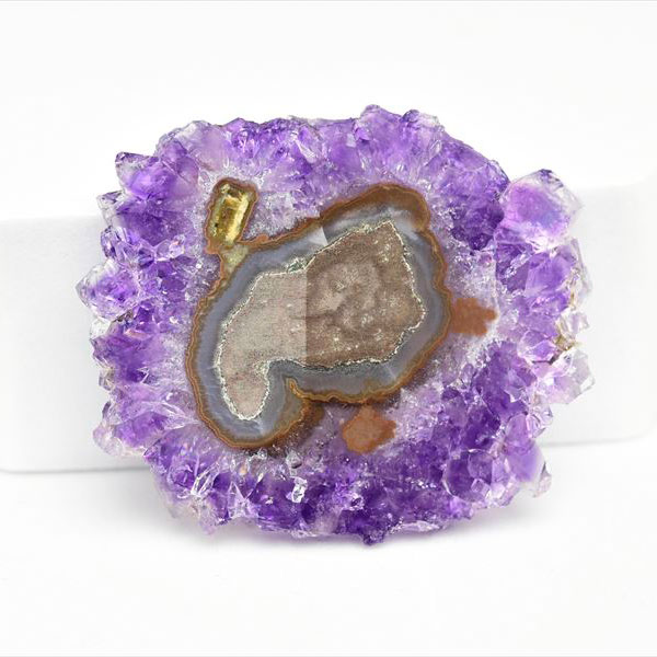 ウルグアイ産　アメジスト　フラワーアメジスト　スタラクタイト　スライス　紫水晶　stalactite amethyst
