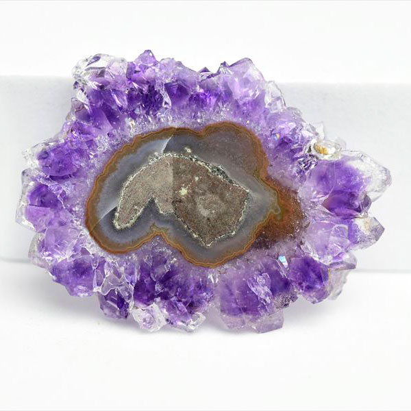 ウルグアイ産　アメジスト　フラワーアメジスト　スタラクタイト　スライス　紫水晶　stalactite amethyst