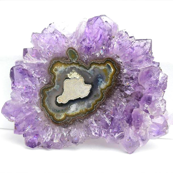 ウルグアイ産　アメジスト　フラワーアメジスト　スタラクタイト　スライス　紫水晶　stalactite amethyst