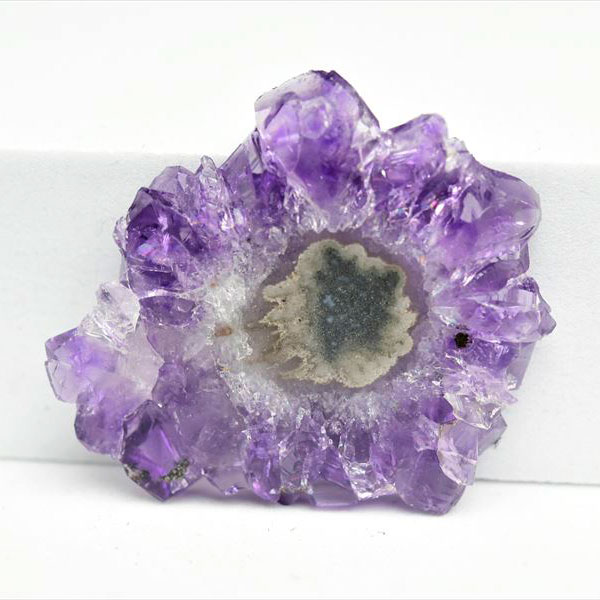 ウルグアイ産　アメジスト　フラワーアメジスト　スタラクタイト　スライス　紫水晶　stalactite amethyst