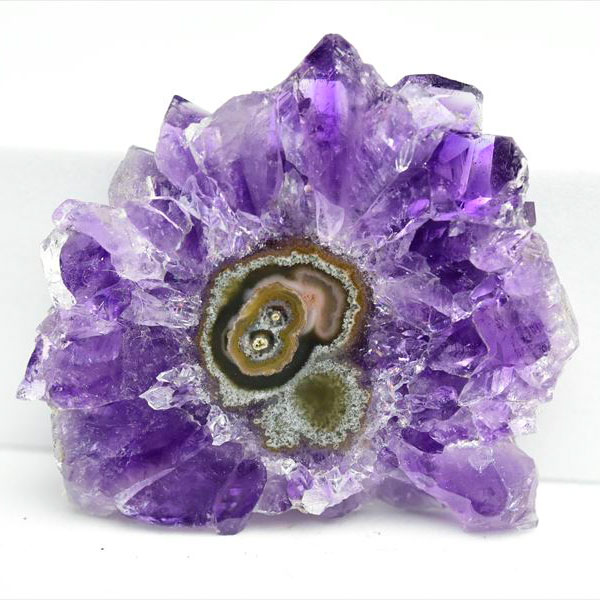 ウルグアイ産　アメジスト　フラワーアメジスト　スタラクタイト　スライス　紫水晶　stalactite amethyst