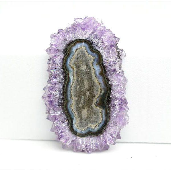 ウルグアイ産　アメジスト　フラワーアメジスト　スタラクタイト　スライス　紫水晶　stalactite amethyst