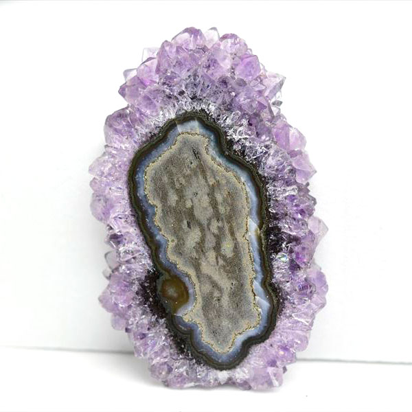 ウルグアイ産　アメジスト　フラワーアメジスト　スタラクタイト　スライス　紫水晶　stalactite amethyst