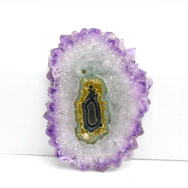 ウルグアイ産　アメジスト　フラワーアメジスト　スタラクタイト　スライス　紫水晶　stalactite amethyst