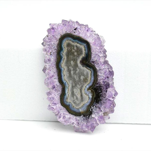 ウルグアイ産　アメジスト　フラワーアメジスト　スタラクタイト　スライス　紫水晶　stalactite amethyst