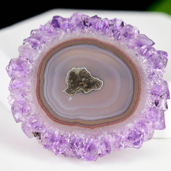 ウルグアイ産 アメジスト フラワーアメジスト スライス プレート スタラクタイトアメジスト 紫水晶 stalactite amethyst 結晶
