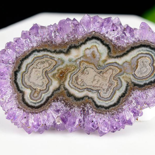 ウルグアイ産 アメジスト フラワーアメジスト スライス プレート スタラクタイトアメジスト 紫水晶 stalactite amethyst 結晶