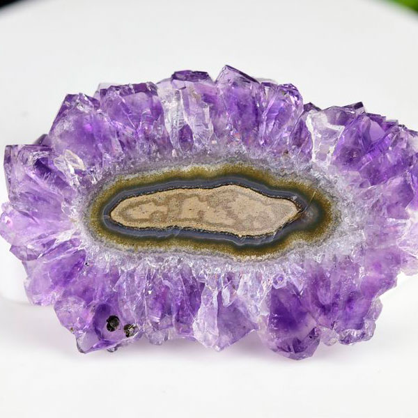 ウルグアイ産 アメジスト フラワーアメジスト スライス プレート スタラクタイトアメジスト 紫水晶 stalactite amethyst 結晶