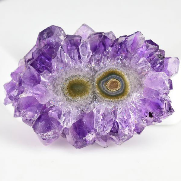 ウルグアイ産 アメジスト フラワーアメジスト スライス プレート スタラクタイトアメジスト 紫水晶 stalactite amethyst 結晶