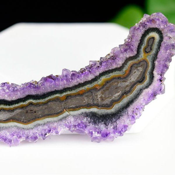 ウルグアイ産 アメジスト フラワーアメジスト スライス プレート スタラクタイトアメジスト 紫水晶 stalactite amethyst 結晶